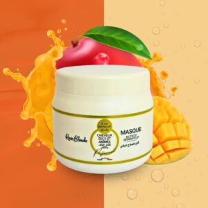 Masque capillaire nutritif et réparateur pour cheveux secs et abimés à la mangue - renée blanche