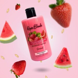 Gel douche au fraises glacées et pastèque gourmande - Renée blanche