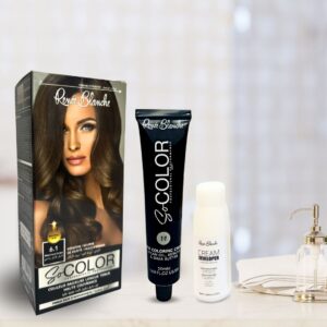 Coloration blond foncé cendré 6.1 - Renée blanche
