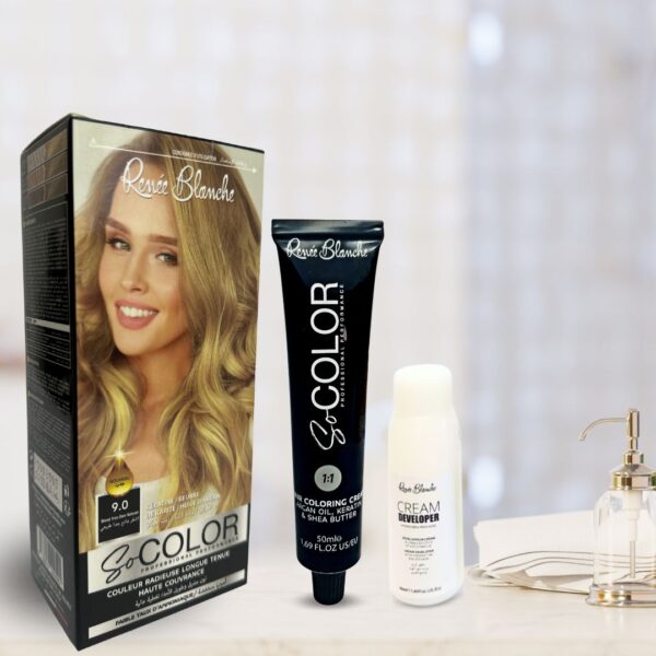 Coloration blond très clair naturel 9.0 - renée blanche
